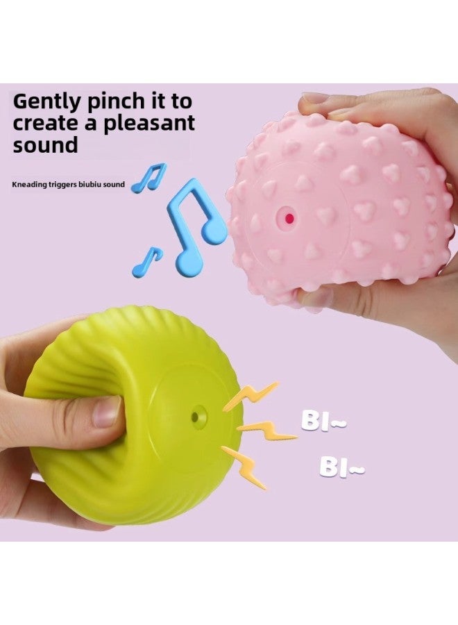 إسكدنيا كرة لمس للأطفال، تدليك الإدراك اللمسي، كرة الإمساك باليد، كرة تدريب الطفل، اللون: صندوق هدايا، مجموعة من 6 قطع من كرات اللمس والقرصة - Image 5