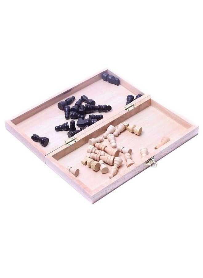 BlueSnail 15" Classic Vintage Standard Folding Wooden Chess Set, Foldable Games Board Crafted Carved - Image 2