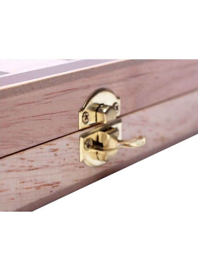 BlueSnail 15" Classic Vintage Standard Folding Wooden Chess Set, Foldable Games Board Crafted Carved - Image 4