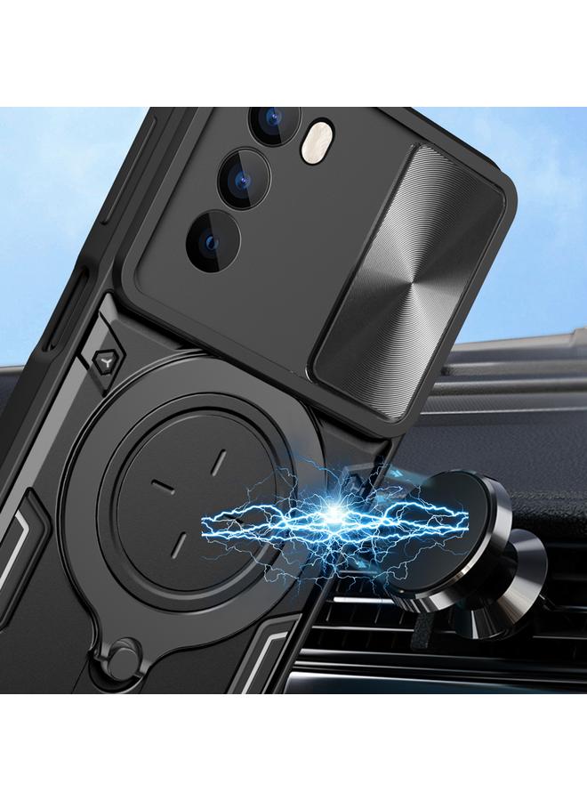 إيروريكس جراب لهاتف Motorola Moto G62 CD Texture Camshield حامل مغناطيسي للهاتف - Image 4