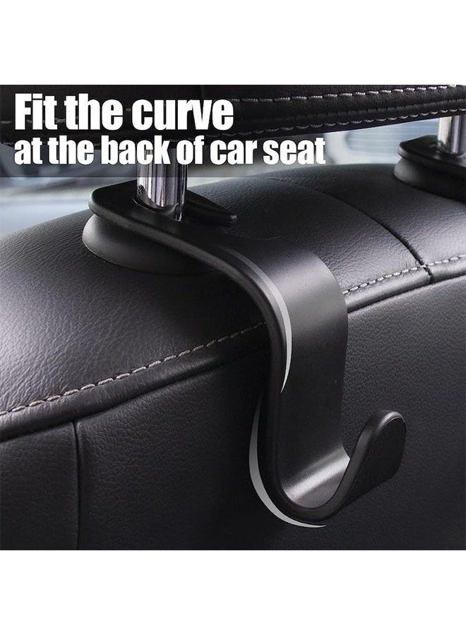 4PCS Car Seat Headrest Hooks, Car Hooks for Purses and Bags,Black Car Hangers ,Seat Headrest Hooks,Car Water Bottle Hooks Car Seat Assecories - Image 3