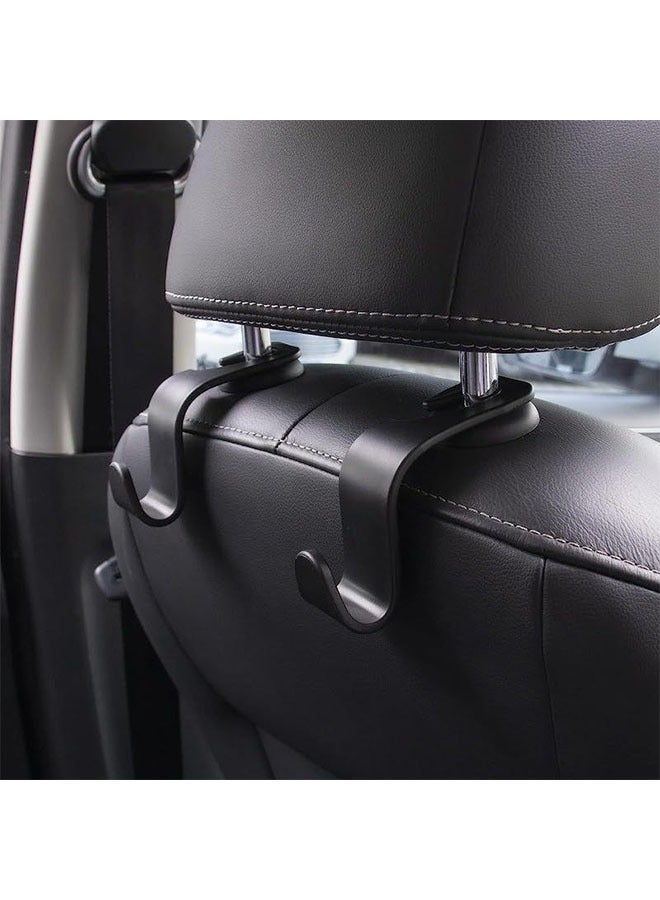 4PCS Car Seat Headrest Hooks, Car Hooks for Purses and Bags,Black Car Hangers ,Seat Headrest Hooks,Car Water Bottle Hooks Car Seat Assecories - Image 4