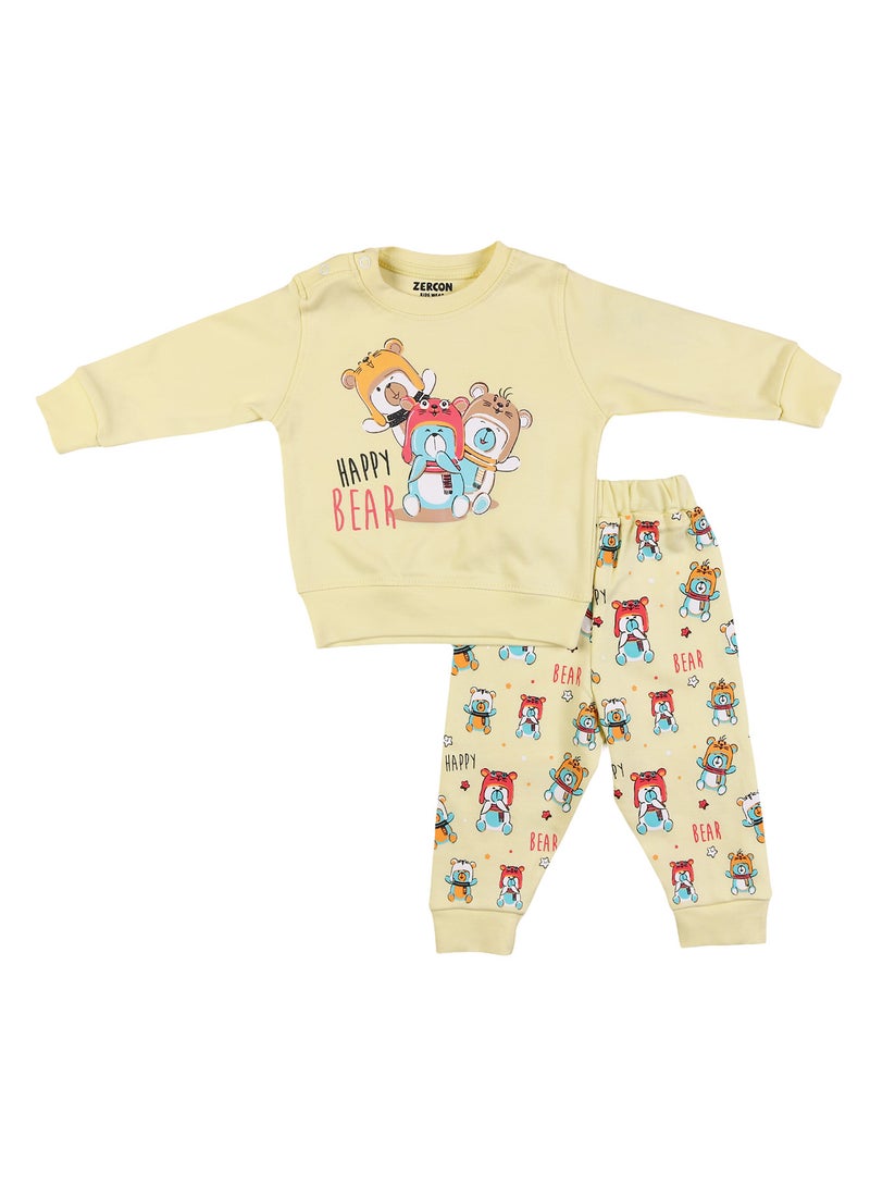 زيركون بيجامة خريفي لحديثي الولادة - 1248 - Image 1