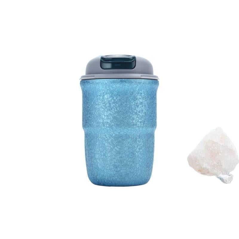 كوب قهوة للسفر بمقبض سهل الحمل، أسود، 320 ml، مناسب للتنقل مع مقبض باللون الأسود للمكتب للاستخدام الخارجي للمكتب المنزلي - Image 1