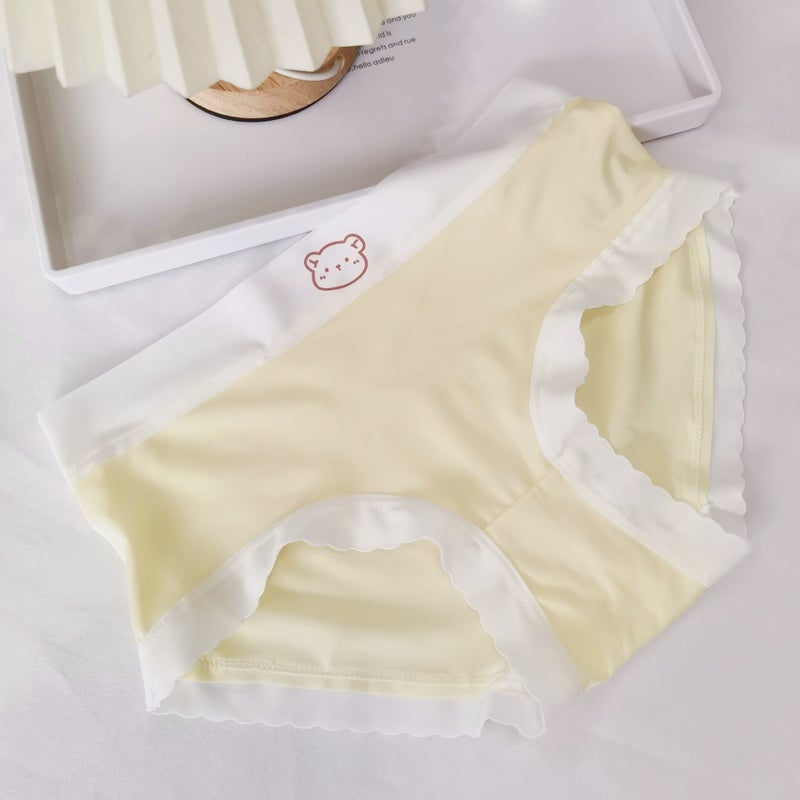 Ice Silk Seamless Girl Underwear Cotton Gear Dopamine Women'S Briefs Ladies Underwear A Generation Of Hair - Image 1