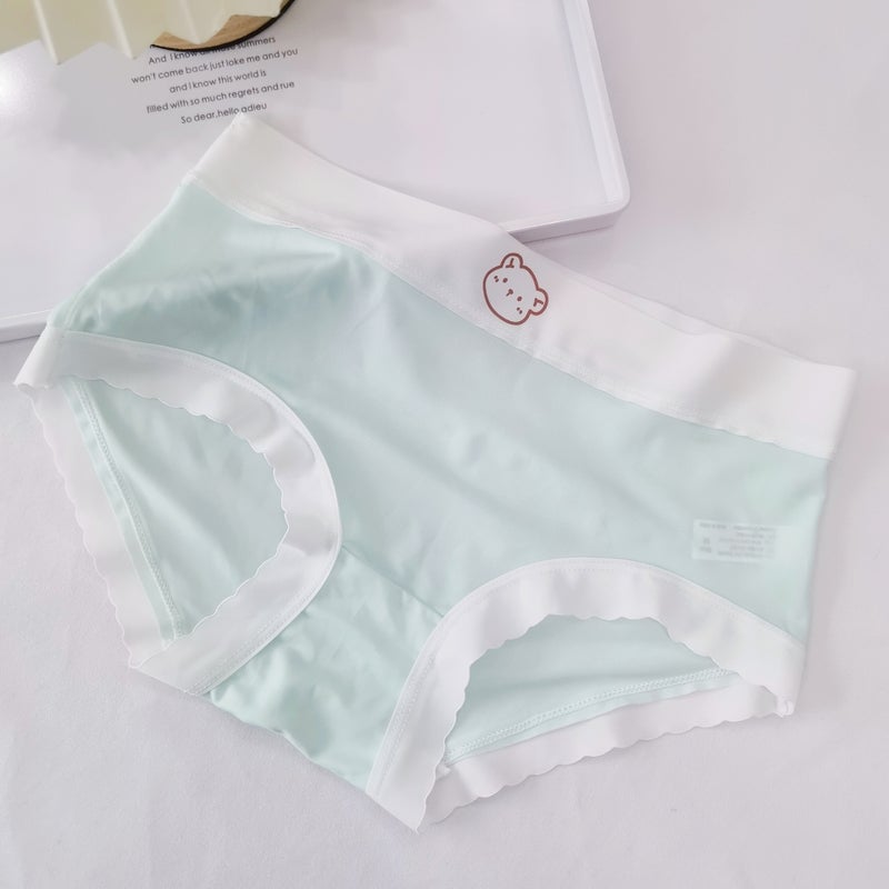 Ice Silk Seamless Girl Underwear Cotton Gear Dopamine Women'S Briefs Ladies Underwear A Generation Of Hair - Image 5