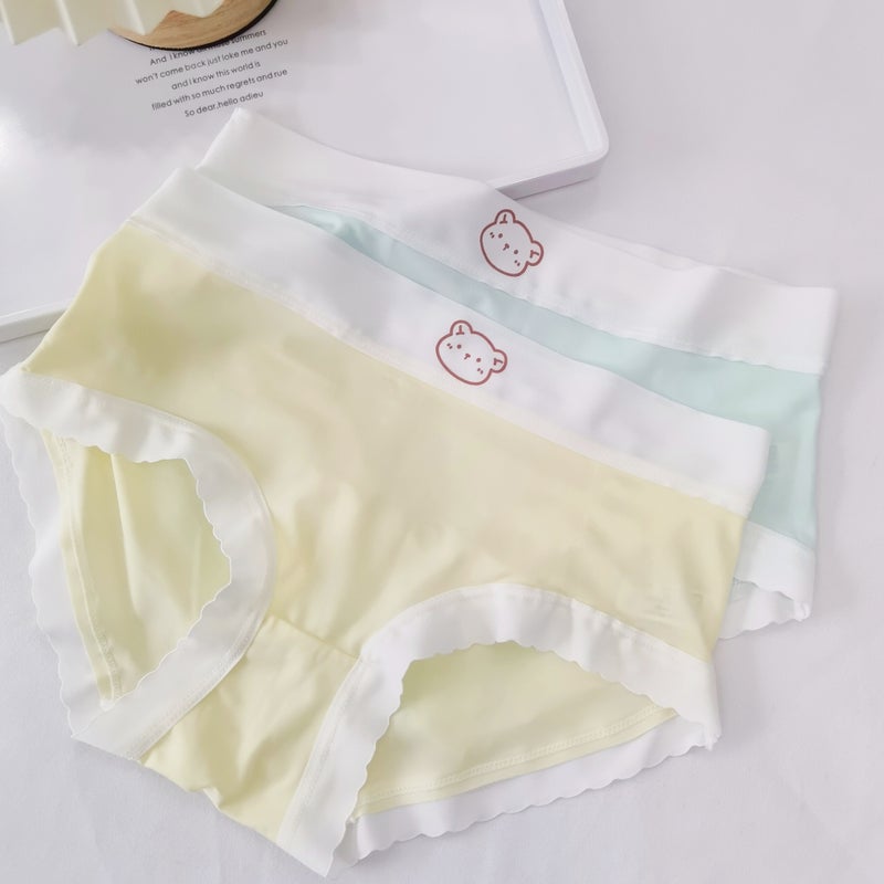 Ice Silk Seamless Girl Underwear Cotton Gear Dopamine Women'S Briefs Ladies Underwear A Generation Of Hair - Image 4