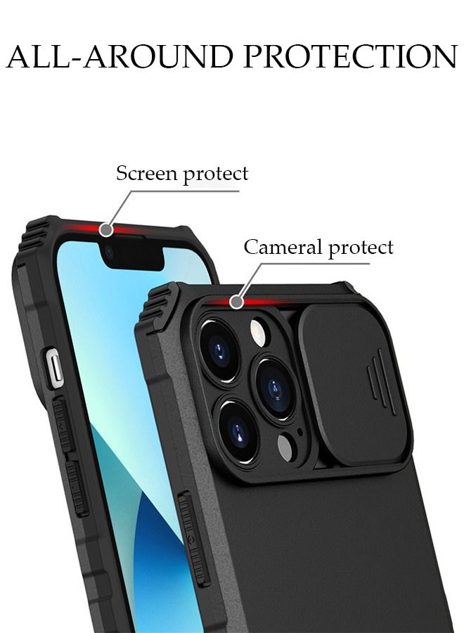 DUNISO iphone14 Pro Max Phone Case 6.7" Full Body Protective Phone Cover Anti-fall Anti-fingerprint Phone Case With Phone Holder and Camera Protector for iphone14 Pro Max  5G Phone Case - Image 3