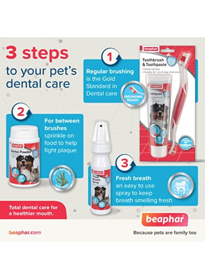 Beaphar Toothbrush & Toothpaste Combipack For Cats & Dogs - Image 4