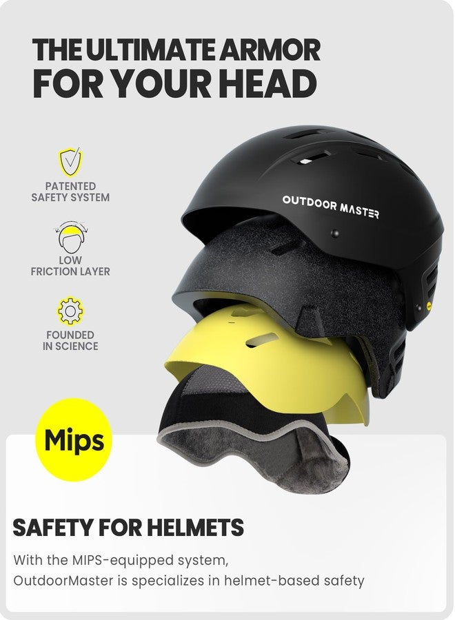 OutdoorMaster MIPS Ski Helmet - Kelvin II MIPS Snow Sport Helmet Snowboard Helmet for Men Women & Youth - Image 2