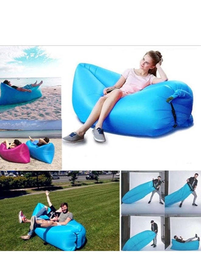 General - Inflatable sun loungers, air loungers, lazy seats, inflatable beds, waterproof, with storage bags, inflatable seats, for camping, gardens and beaches - Image 1