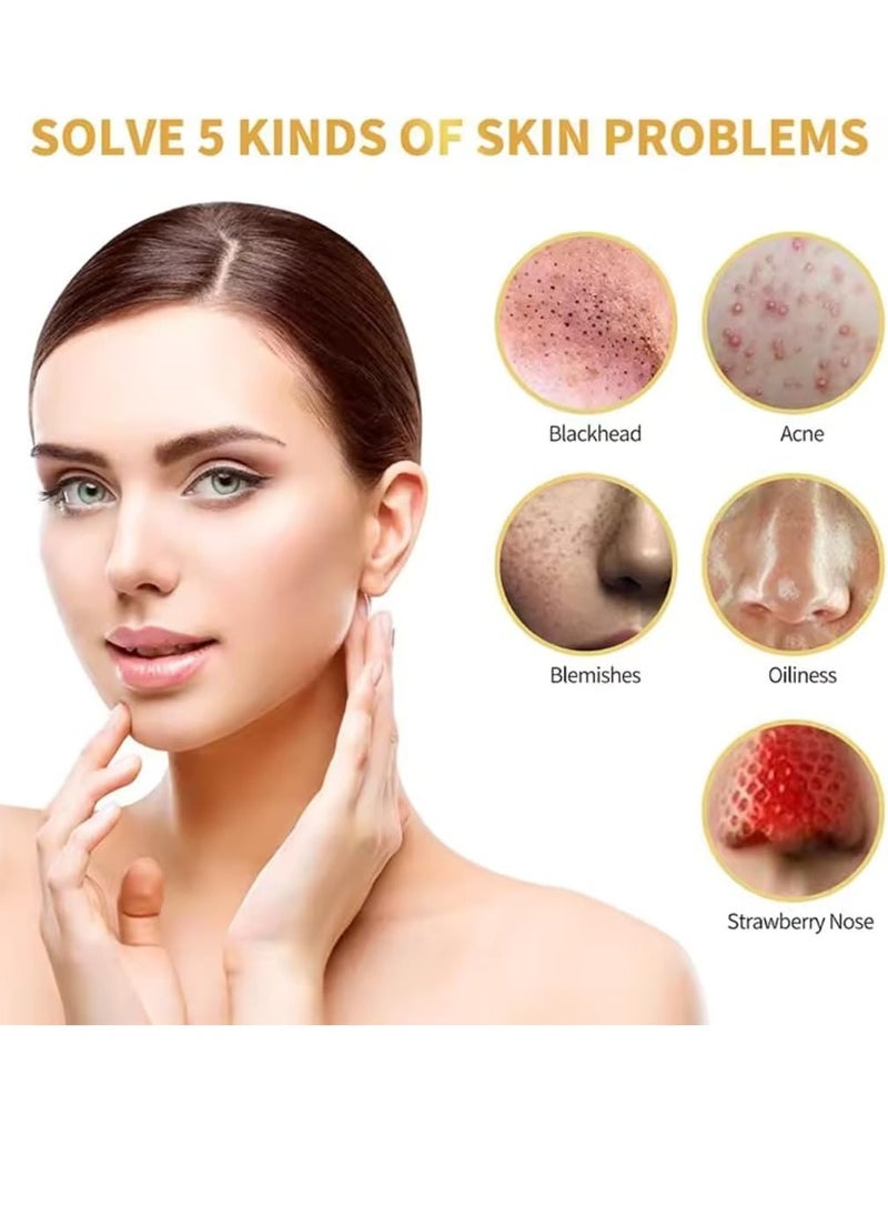ASMOXA 120g 24K Gold Collagen peel Off Mask Anti Aging Lifting Illuminating and Revitalizing Remove Blackheads Dirt and Oils with Hyaluronic Acid and Collagen Gold Firming Peel Off Face Mask  - Image 4