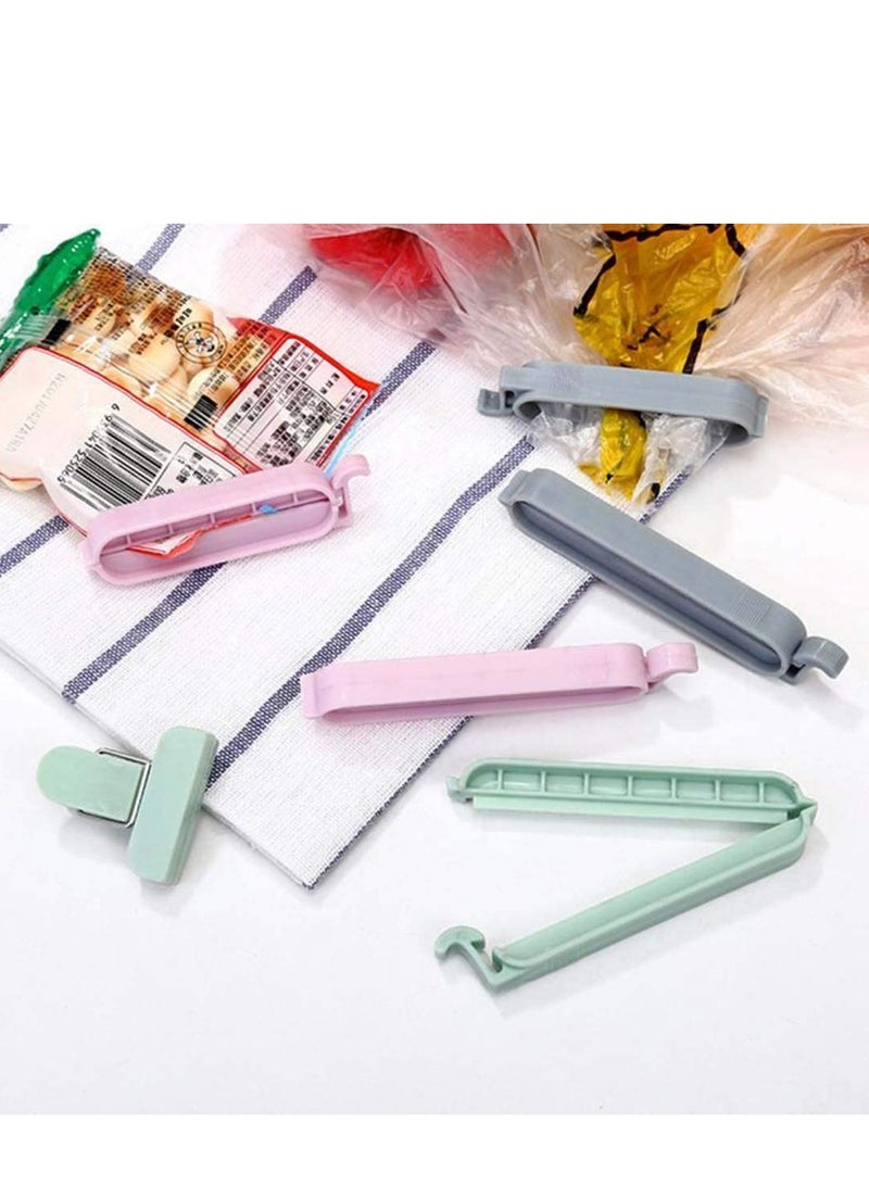 Sealing Clips Food Sealing Clips Plastic Bag Sealing Clip Clamp Sealer for Kitchen Snack Bag Clips Crisp Packet Clip Fresh Food Storage Clips Sealer Colorful 12 Pcs  - Image 5