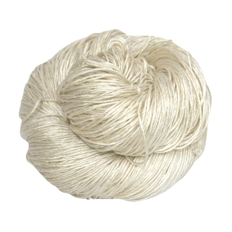 Knitsilk 3 Ply 100 Mulberry Silk Lace Weight Yarn Perfect for Knitting Crocheting and Weaving Premium Quality Silk Yarn for Luxurious Creating Projects50 Grams 260 Yards Sacred White