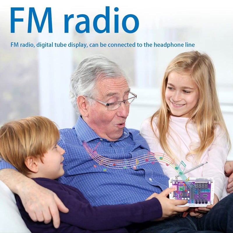 Gikfun FM Radio Kit Soldering Practice Kit DIY School Project FM 87-108MHz with 2 Power Supply Modes, Soldering Learning and Teaching for Beginners, Adults EK1989 - Image 4