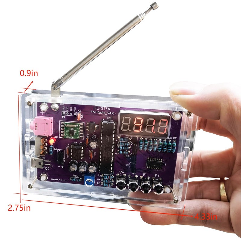 Gikfun FM Radio Kit Soldering Practice Kit DIY School Project FM 87-108MHz with 2 Power Supply Modes, Soldering Learning and Teaching for Beginners, Adults EK1989 - Image 5