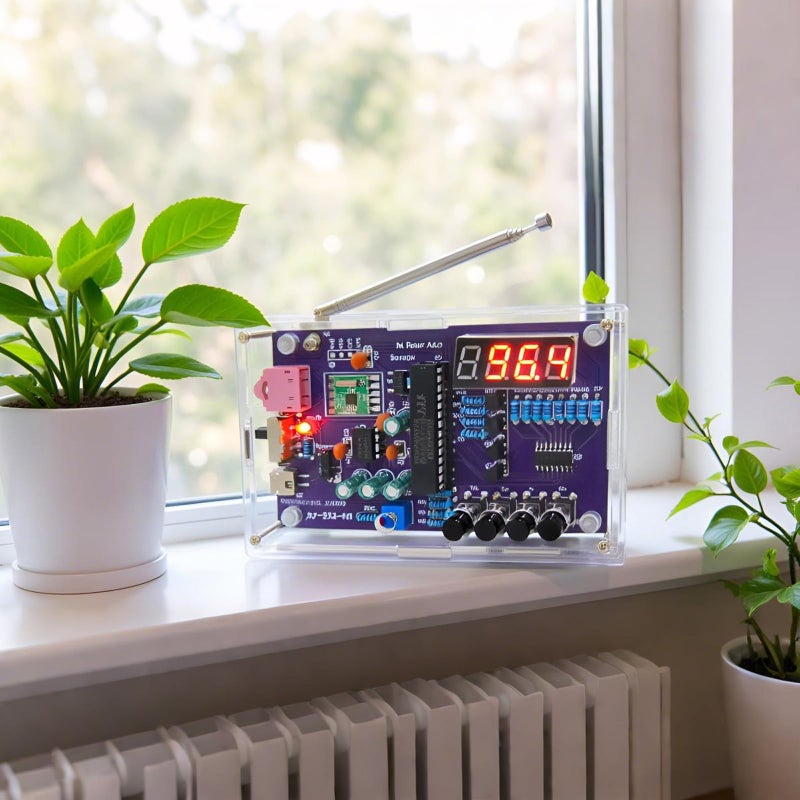 Gikfun FM Radio Kit Soldering Practice Kit DIY School Project FM 87-108MHz with 2 Power Supply Modes, Soldering Learning and Teaching for Beginners, Adults EK1989 - Image 2