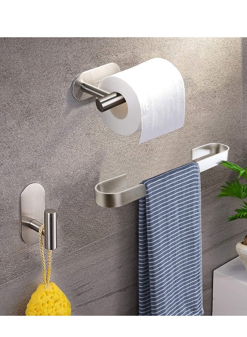SYOSI Towel Rail, Stainless Steel Bath Towel Bar, No Drilling Self Adhesive Towel Holder, Bathroom Towel Rack Towel Ring SUS-304 Hand Towel Ring for Kitchen Living Bedroom (15.7"/ 40 cm) - Image 3