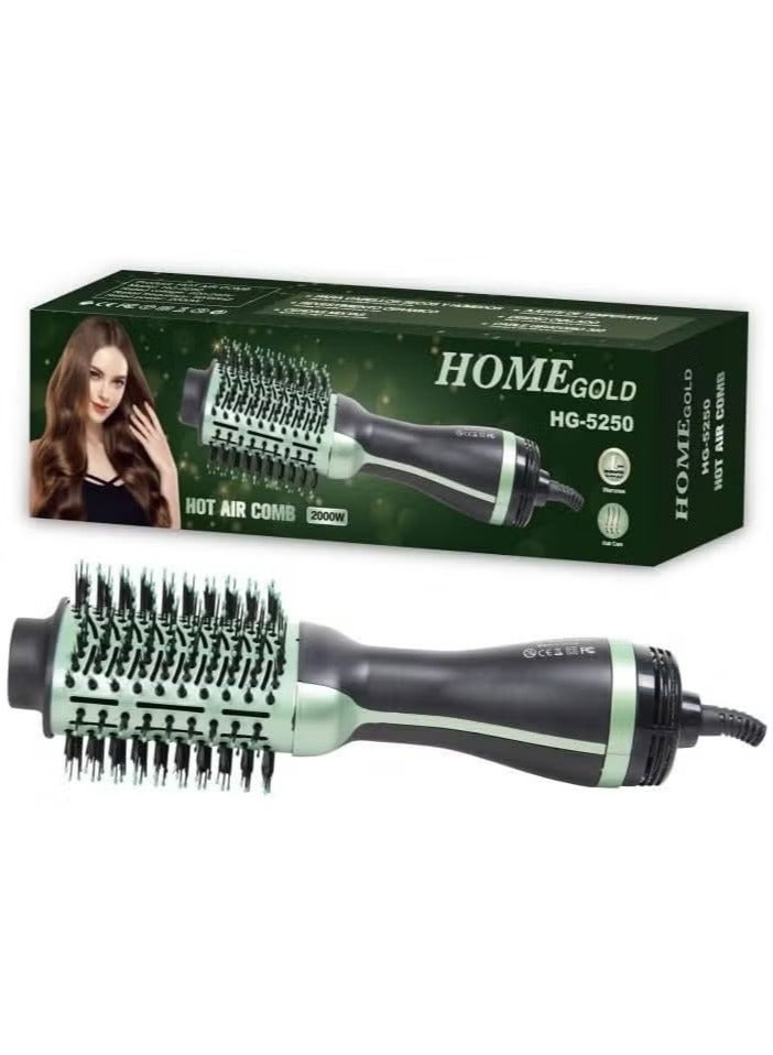 هوم جولد فرشة ومجفف استشوار شعر بقوة 2000 واط 3 في 1 من هوم جولد موديل HG- 5250