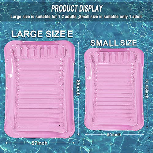 SLLAK Inflatable Pool Floats Lounger for Adults, Blow Up Tanning Pool Raft Sun Tan Tub with Inflatable Pillow for Family Outdoor, Garden, Backyard Summer Water Party (14+ Year Old) - Image 2