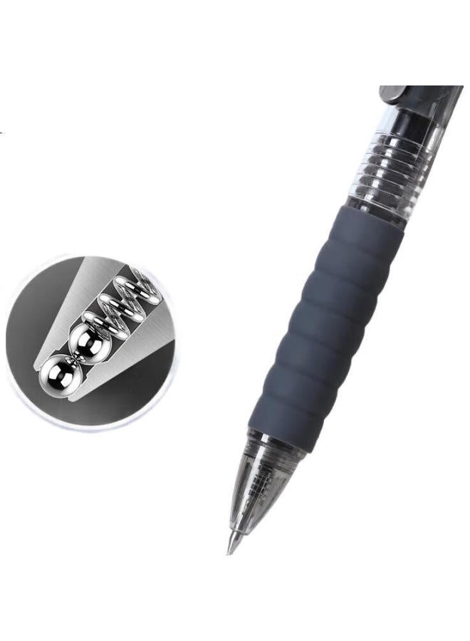 Baoke (Baoke) Pc1932 Soft Grip Click Neutral Pen Black 0.7Mm Bullet Tip Large Capacity Water Pen Office Signature Pen 12Pcs/Box - Image 1