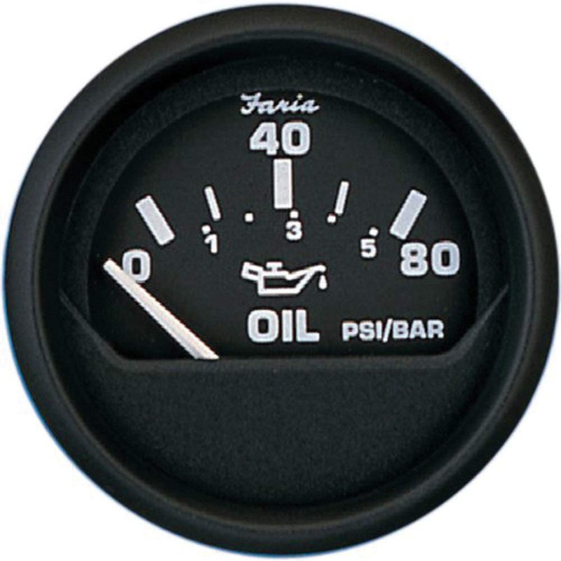 FARIA BEEDE - 12803 Euro Oil Pressure Gauge BLK, Black - Image 5