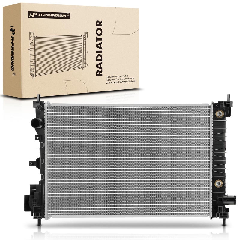 APremium Engine Coolant Radiator Assembly with Transmission Oil Cooler Compatible with Chevrolet Spark 2016 2017 2018 2019 2020 2021 2022 Automatic CVT Transmission