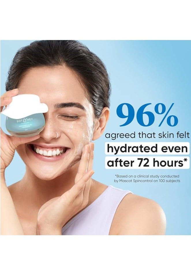 Dot & Key Dot & Key 72 HR HYDRATING GEL + PROBIOTICS 60 ml, with Hyaluronic Acid, Kombucha & Rice Water, Oil-Free, Non Comedogenic, Lightweight gel moisturizer, for all skin types  - Image 2
