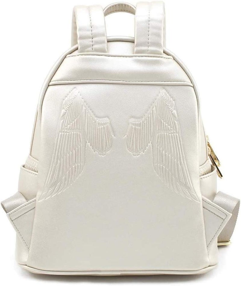 Loungefly حقيبة ظهر ميني لوانجفلاي × دي سي كوميكس ووندر وومان 1984 بحجم واحد باللون الذهبي - Image 2