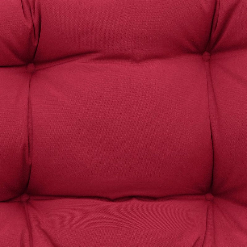 QILLOWAY Outdoor Patio Wicker Seat Cushions Group Loveseat/Two U-Shape/Two Lumbar Pillows for Patio Furniture,Wicker Loveseat,Bench,Porch,All Weather, Settee of 5 (RED) - Image 3