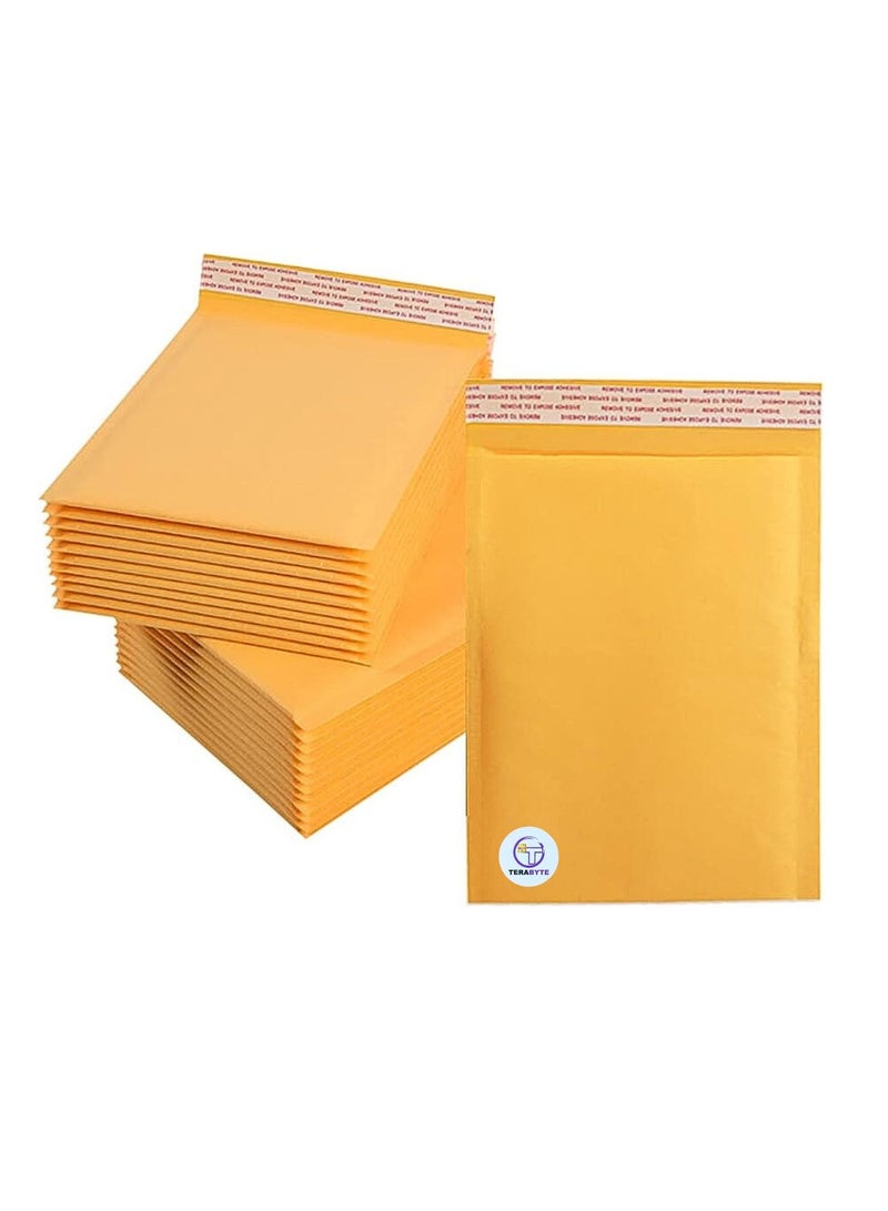 Terabyte 5pcs A4 25cm X 35cm Kraft Paper Bubble Envelopes Bags Padded Mailers Shipping Envelopes Self Seal for Packaging - Image 5