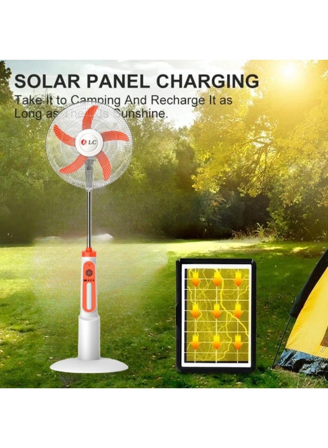 LC Rechargeable Pedestal Fan, Night Light, USB Charging, Dual AC/DC Power DLC-31070 50W - Image 5