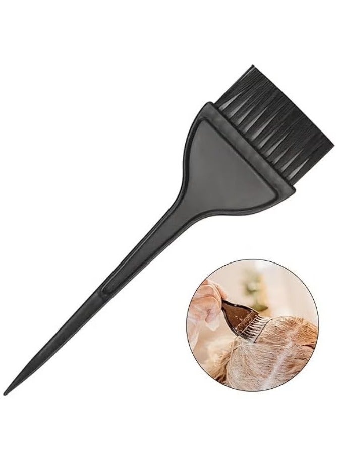 Two-piece professional hair coloring brush set for men and women in black; multi-purpose brush for hair coloring and care at home and in beauty salons. - Image 1