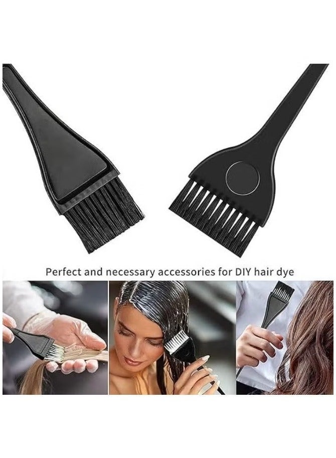 Two-piece professional hair coloring brush set for men and women in black; multi-purpose brush for hair coloring and care at home and in beauty salons. - Image 3