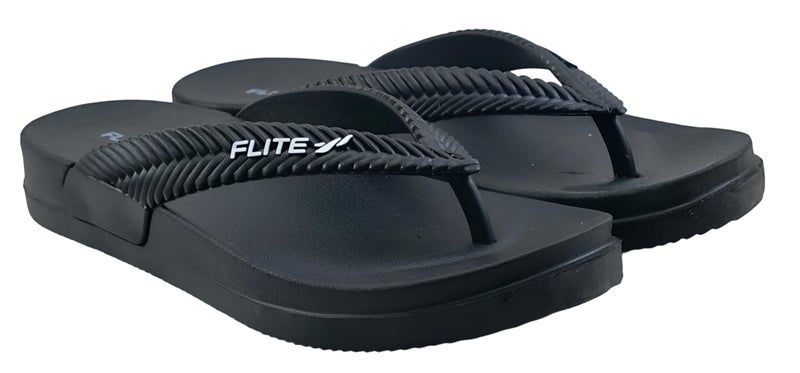 Flite Women’s Daily Use Slippers | Soft Cushion Sole | Lightweight & Comfortable | Non-Slip Casual Flip-Flops | Stylish Home & Outdoor Wear (Black, UK Footwear Size System, Adult, Women, Numeric, Medium, 5) - Image 5