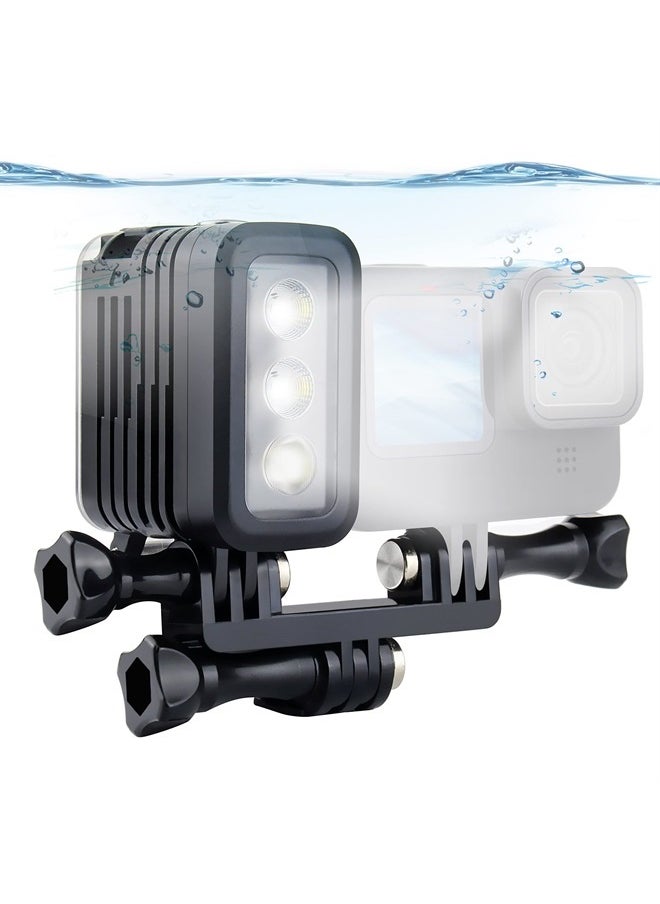 YALLSAME - Aluminum Underwater Dive Light for GoPro Waterproof Fill Nigh Light 164ft Scuba Light Photography Accessories for GoPro Hero 11 10 9 8 7 6 5 4 3 Mini Max Session DJI OSMO Action Camera - Image 1