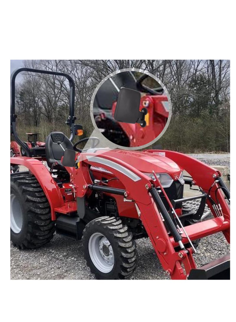 Magnetic Tractor Mirrors, Lawn Mover Side Mirrors With Strong Magnets, Compatible with Golf Cart Compact Tractors, Easy to Install and More Fixed, for Mahindra, Kubota, John Deere - Image 4