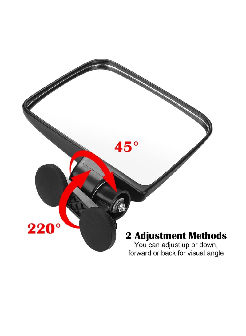 Magnetic Tractor Mirrors, Lawn Mover Side Mirrors With Strong Magnets, Compatible with Golf Cart Compact Tractors, Easy to Install and More Fixed, for Mahindra, Kubota, John Deere - Image 2
