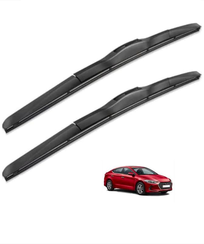 Front Hybrid Wiper Blades Compatible with Hyundai Elantra(Pack of 2)