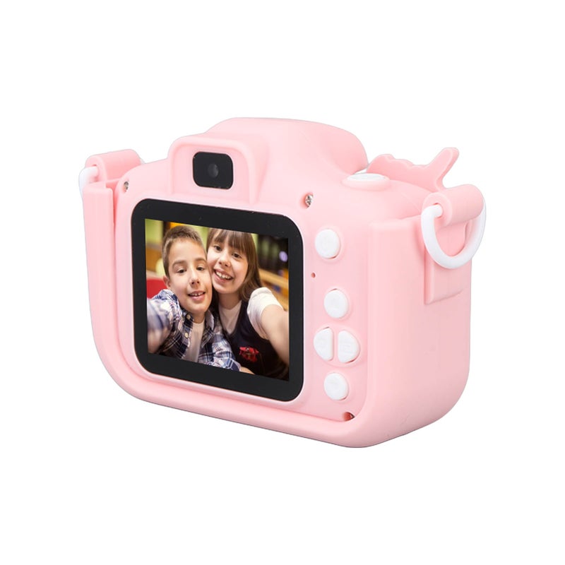 Kids Camera Dual Camera 2.0in IPS Screen 1080P Video Camera Toy with 32G Memory Card Pink - Image 4