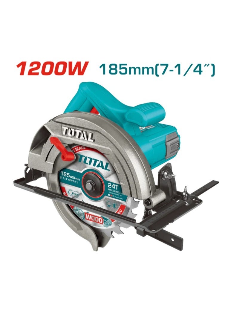 7-inch circular saw, 1200 watts total