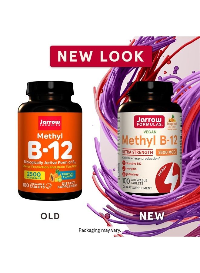 jarrow formulas Methyl B-12,Supports Brain Cells and Nerve Tissue, 2500 Mcg, 100 Lozenges - Image 2