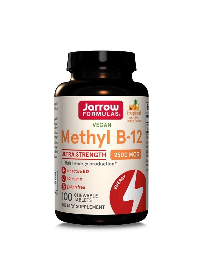 jarrow formulas Methyl B-12,Supports Brain Cells and Nerve Tissue, 2500 Mcg, 100 Lozenges - Image 1