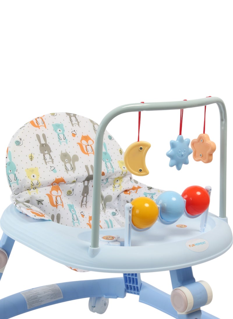 لحظة مرح مشاية للاطفال مع ارتفاع قابل للتعديل وقابلة للطي، لعمر 6-12 شهر - Image 4