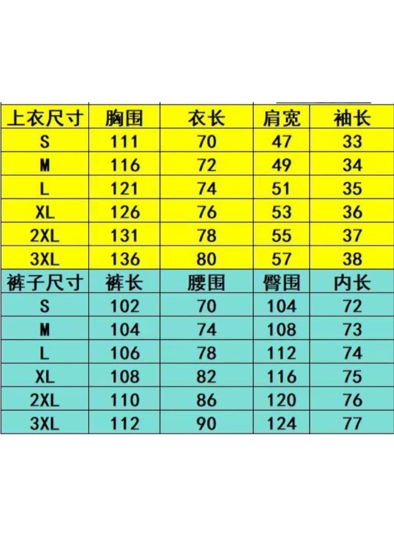 Men's Summer Sportswear Set Casual Pure Color Short Sleeve Long Pants Two-Piece Suit Lightweight Comfortable - Image 4