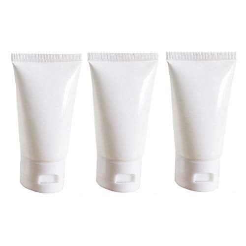 SYBL 24PCS White Empty Refillable Plastic Soft Tubes Squeezable Bottle Packing Cosmetic Sample Container Jars Storage Holder For Facial Cleaner Shampoo Shower Gel Body Lotion Hand Cream 20ml/0.67oz - Image 1