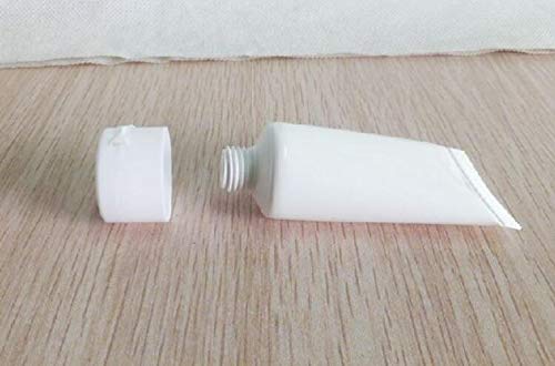 SYBL 24PCS White Empty Refillable Plastic Soft Tubes Squeezable Bottle Packing Cosmetic Sample Container Jars Storage Holder For Facial Cleaner Shampoo Shower Gel Body Lotion Hand Cream 20ml/0.67oz - Image 3