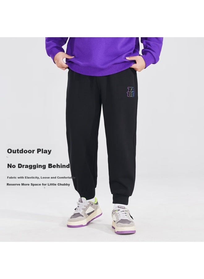 TABE Xiaozhu Tuni Boys' Pants Spring And Autumn Style Children's Sweatpants Thick And Thin Anti-mosquito Pants Loose Versatile Youth Pants - Image 1