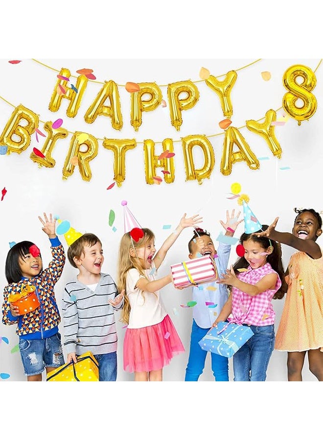 2 Set 20 Pcs Number Balloons 16 Inch Gold 0-9 Number Mylar Foil Balloons Gold Custom Digital Balloons for Birthday Party Engagement Graduations Anniversary Baby Shower Decor Party Supplies - Image 3