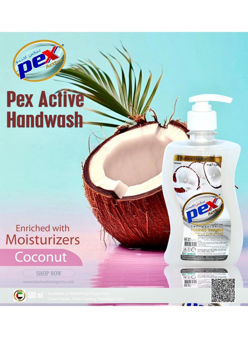 Pex Active Antibacterial Handwash Liquid Coconut - Image 2